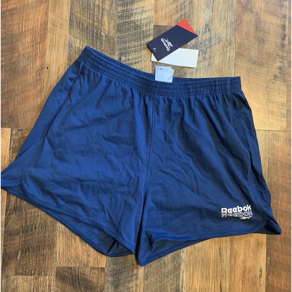 New Reebok Women's Training Blue Shorts Size Women's Medium 2 Pockets